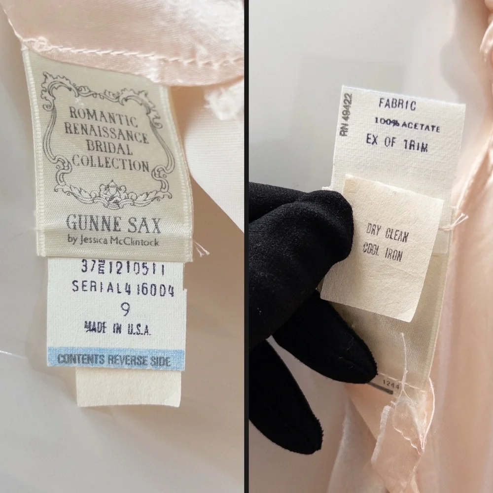 Vintage Gunne Sax 1970s Dress by Jessica Mcclintock, waist ~25” - Picture 7 of 12